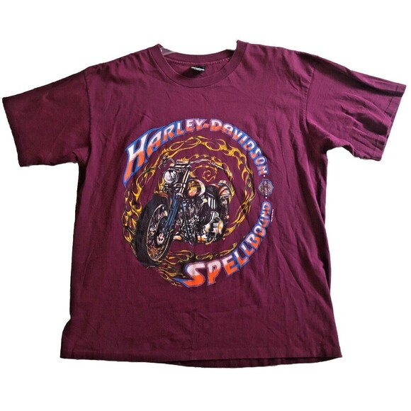 VTG Harley Davidson Spellbound T-shirt Mens Sz XL Single Stitch USA 90s Fun Wear - Picture 1 of 11